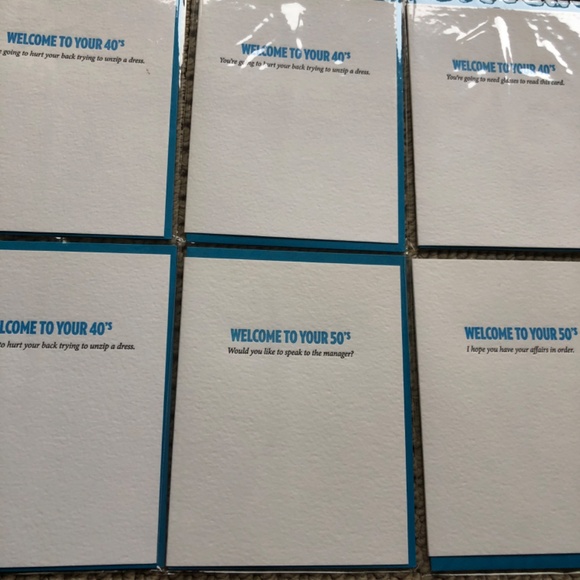 NEW Birthday Age's 11pc Letterpress Cards - Picture 2 of 3